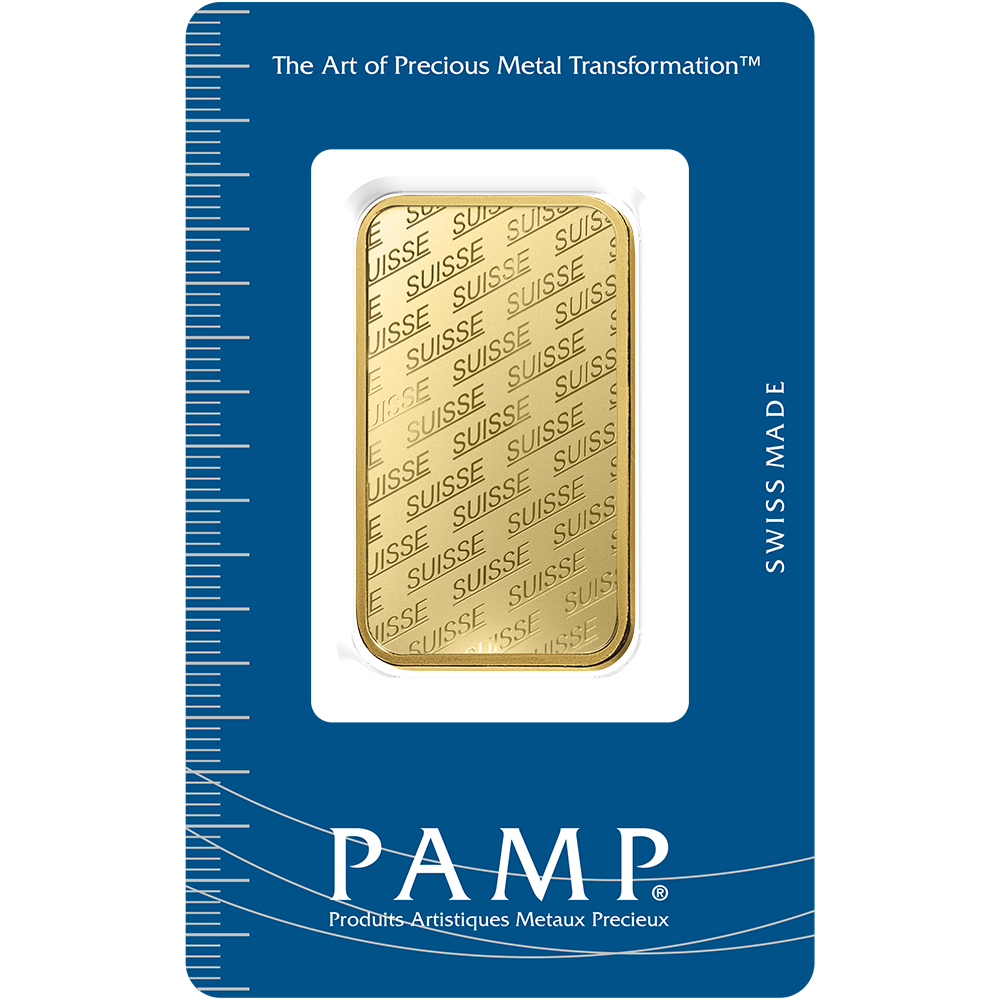 PAMP Suisse Gold Minted Bar - 1oz