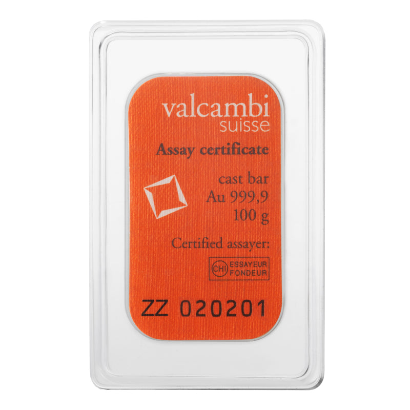 Valcambi 500 g Au 9999 sealed Gold Cast Bar