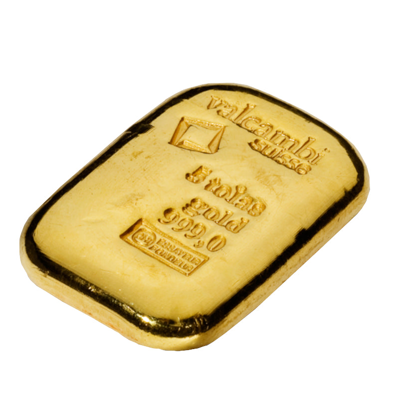فالكامبي 5 تولات Au 999 Gold Cast Bar