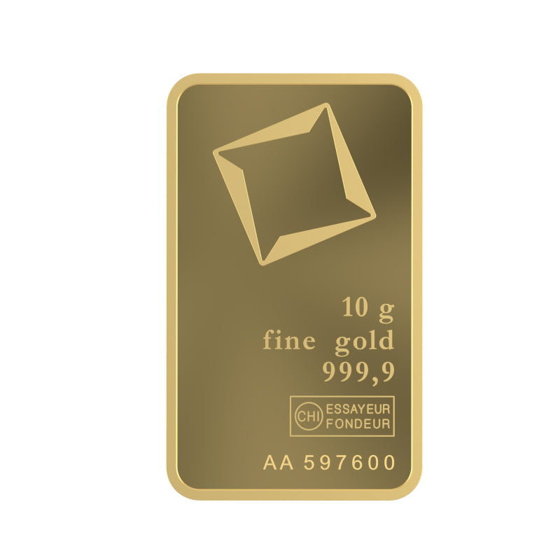 سبيكة ذهب من فالكامبي عيار 9999، وزن 10 غرام