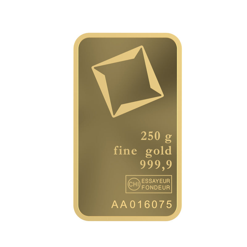 سبيكة ذهب من فالكامبي عيار 9999، وزن 250 غرام