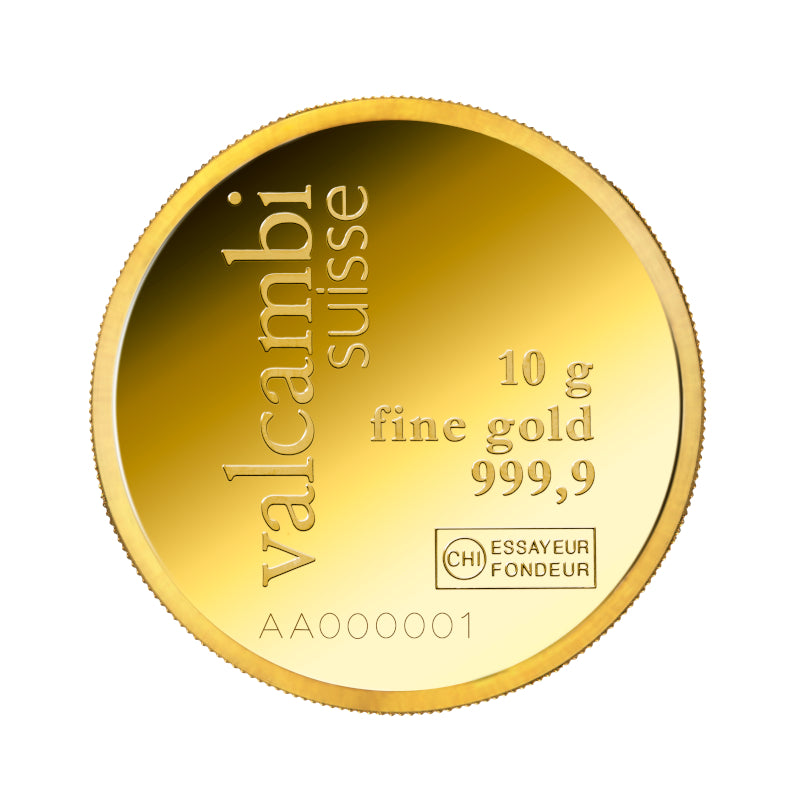 Valcambi 10 g Au 9999 Round Gold Coin