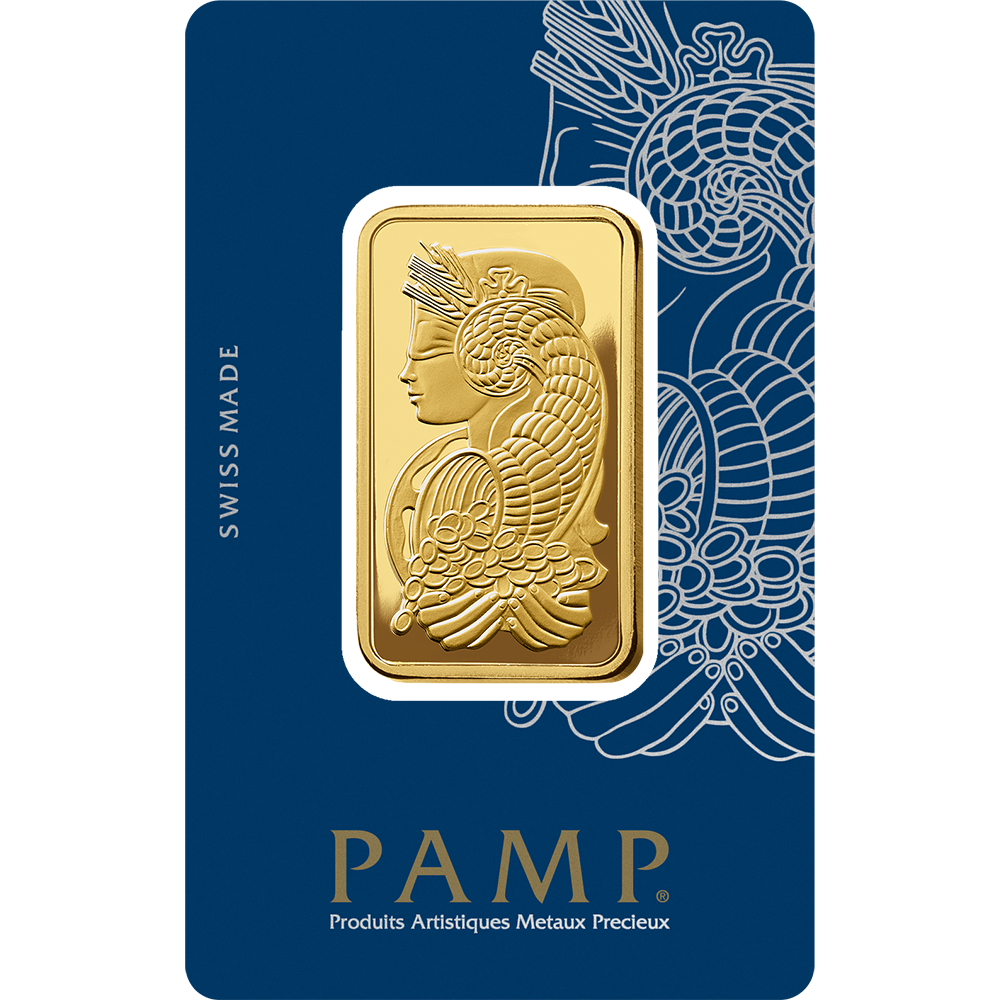 سبيكة ذهب محايدة الكربون من PAMP Lady Fortuna™ بوزن أونصة واحدة