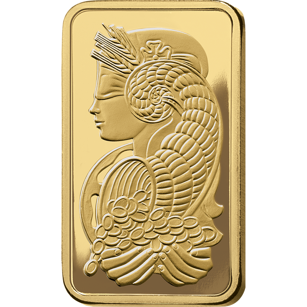 PAMP Fortuna Gold Minted Bar - 5oz