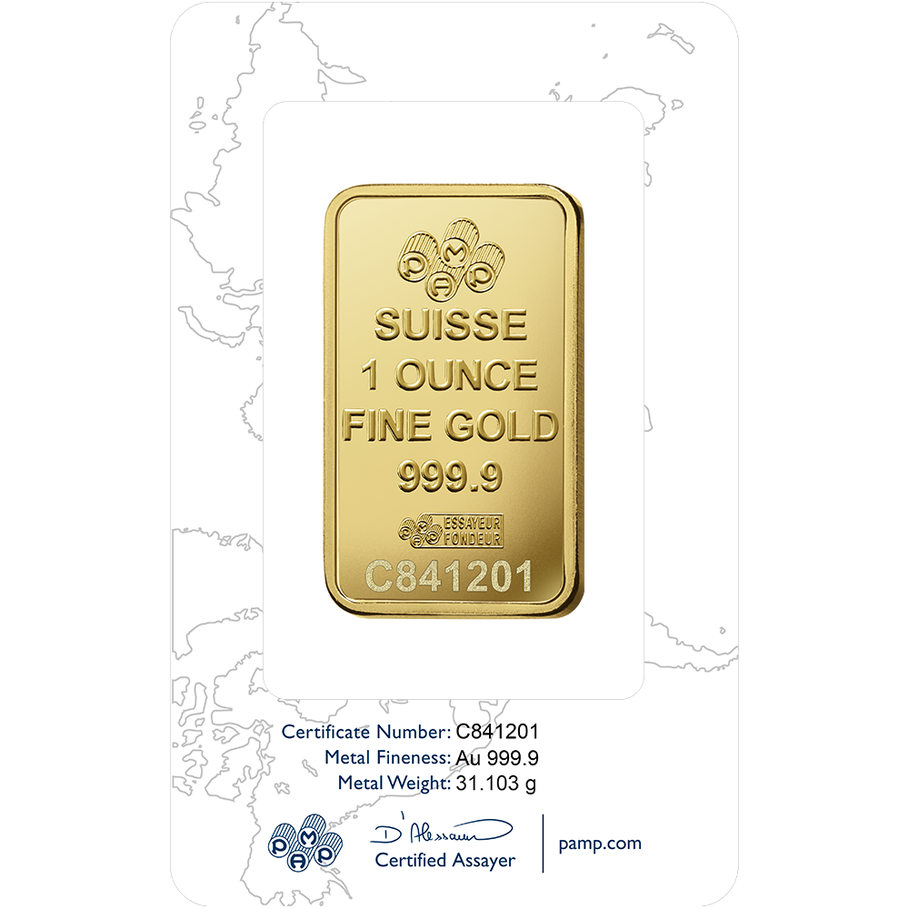PAMP Rosa Gold Minted Bar - 1oz