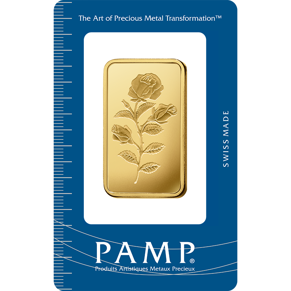 PAMP Rosa Gold Minted Bar - 1oz