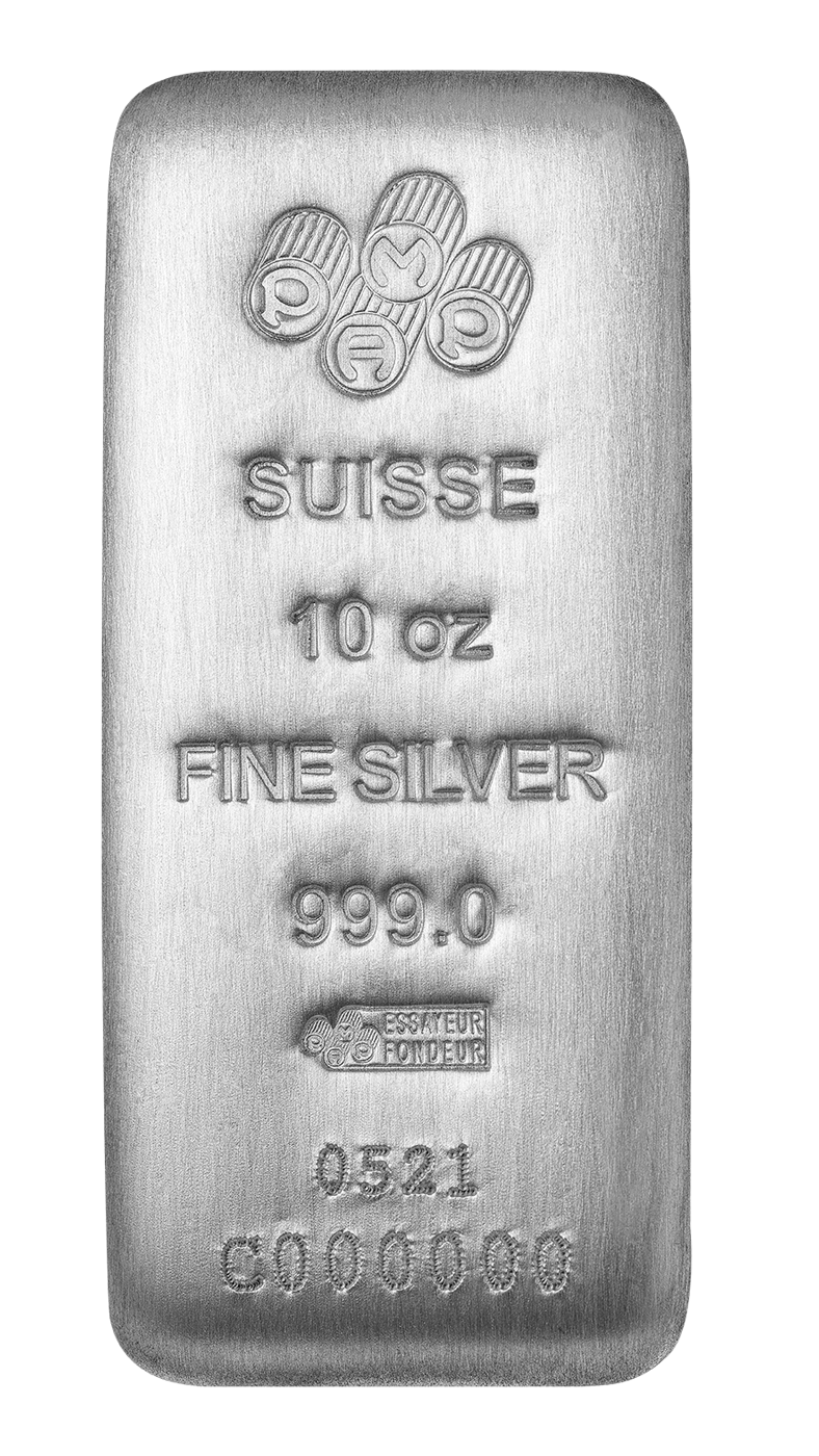 PAMP Silver Cast Bar - 10 oz