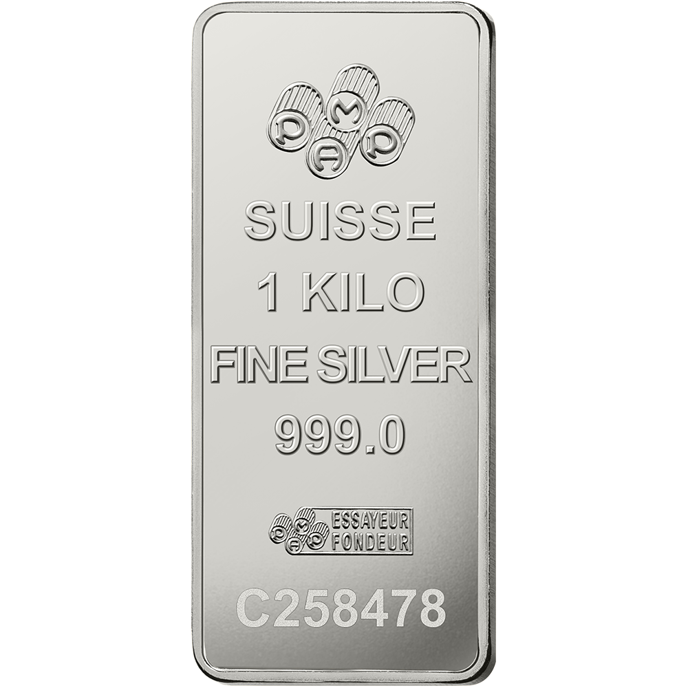PAMP Fortuna Silver Minted Bar- 1 Kg